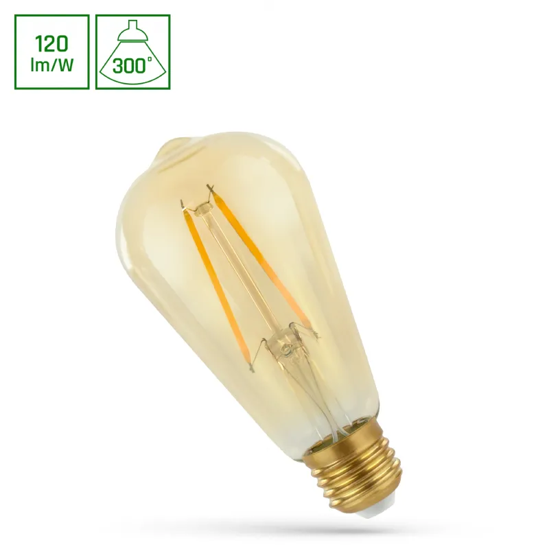 2037290 2W E27 LED lemputė COG Retro EDISON - Image 1