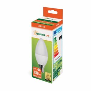 6W E14 LED lemputė CANDLE