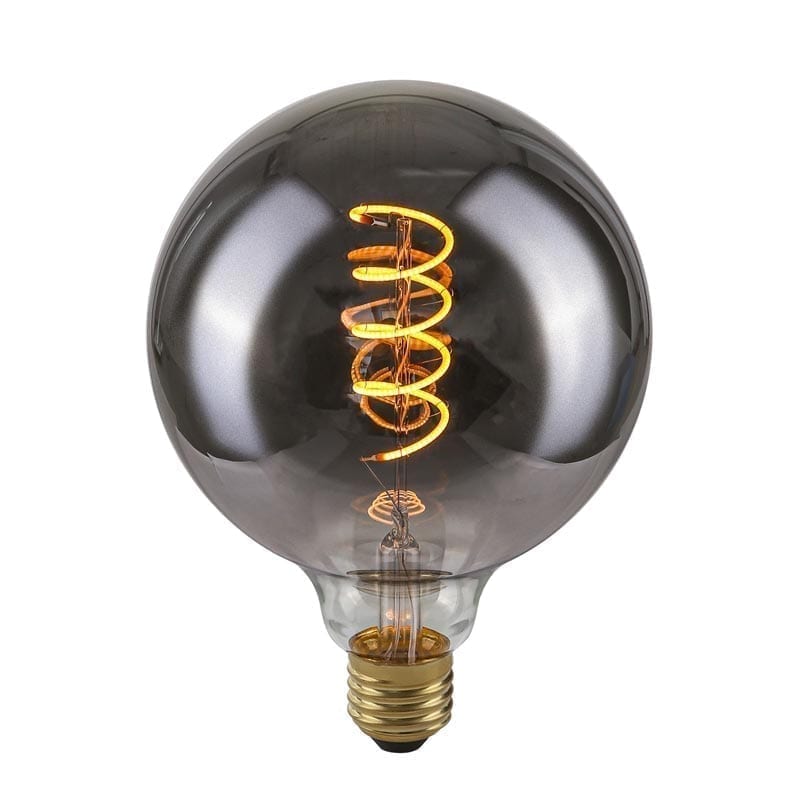 Decorative bulb E27 4W G125 Spiral Smoke