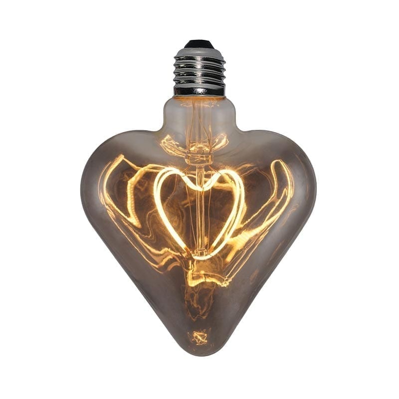 5W E27 LED bulb Vintage Curved HEART