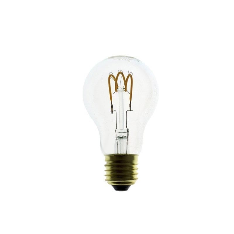 3W E27 LED bulb CURVED GOCCIA CLEAR