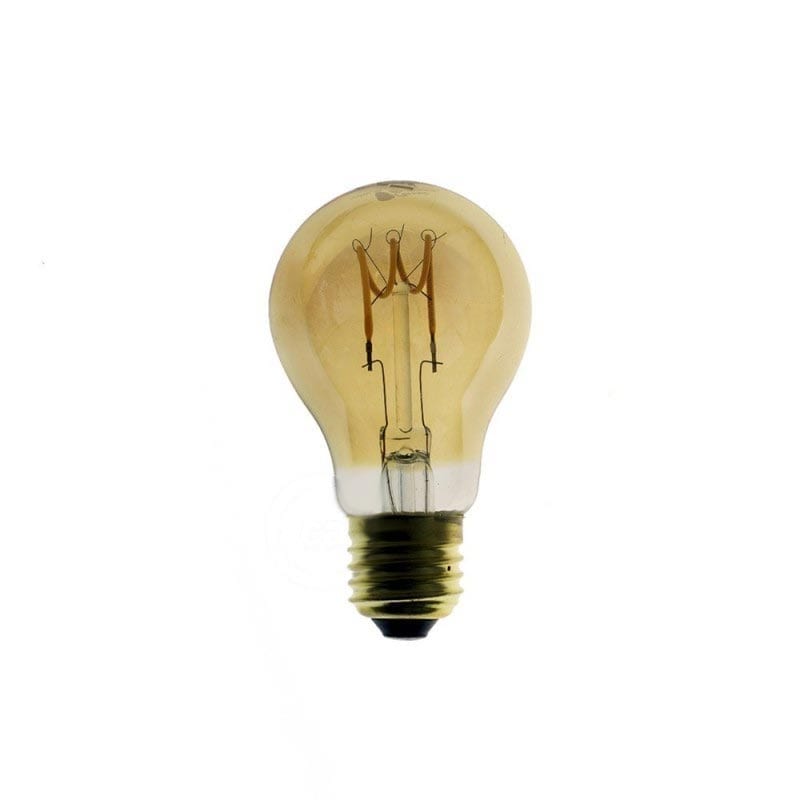 3W E27 LED bulb CURVED GOCCIA GOLD