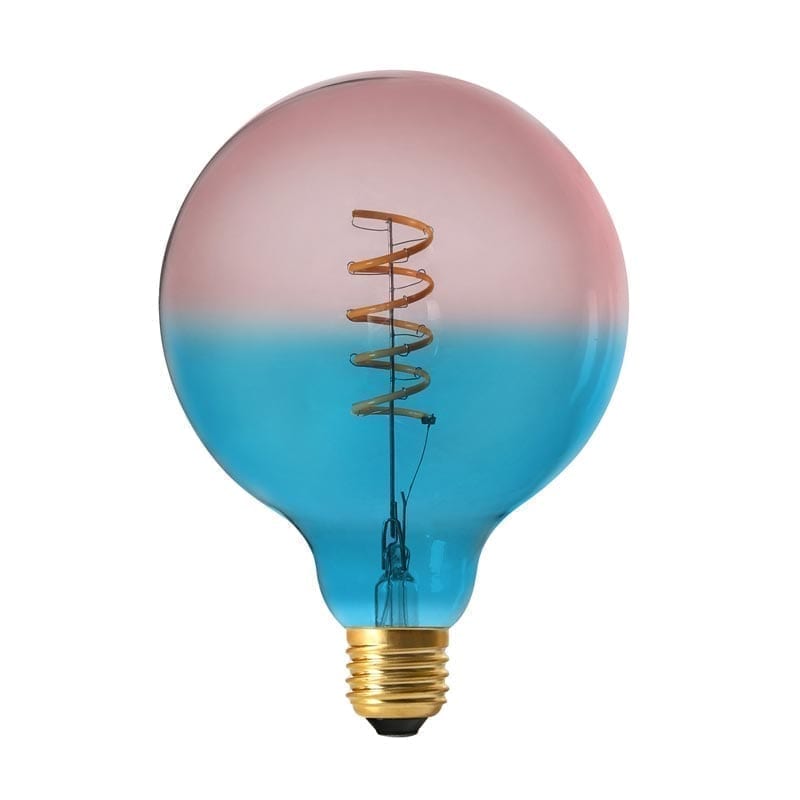 Vintage LED lamp Coriandoli Blue Pink G125