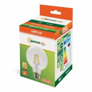 8W E27 LED lemputė G125 Globe