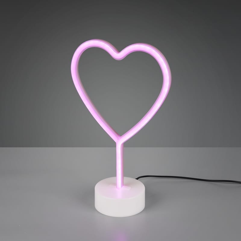 Table LED lamp Heart