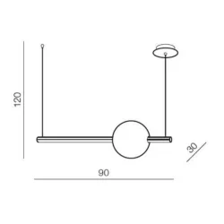 Pastatomas LED šviestuvas Rondo baltas