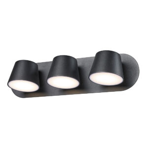 Sieninis LED šviestuvas Kuola Black 3