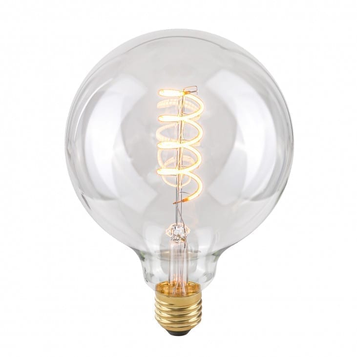 Dekoratyvinė lemputė E27 4W G125 Spiral Clear