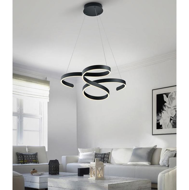 Hanging LED lamp Francis Anthracite