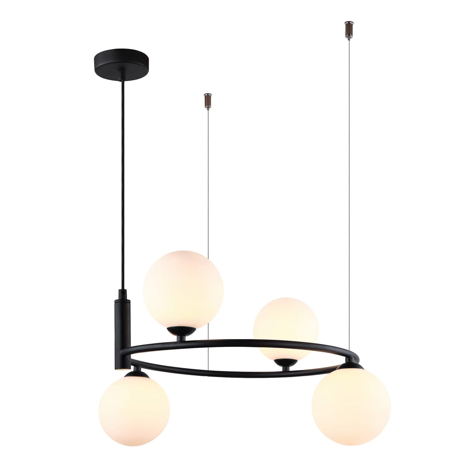 Hanging lamp Amily 4 Black