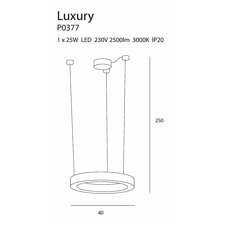 Hanging lamp Luxury P0377