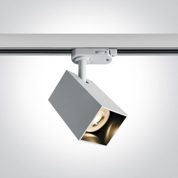 Track system lamp Square 65105NAT/W White/gold