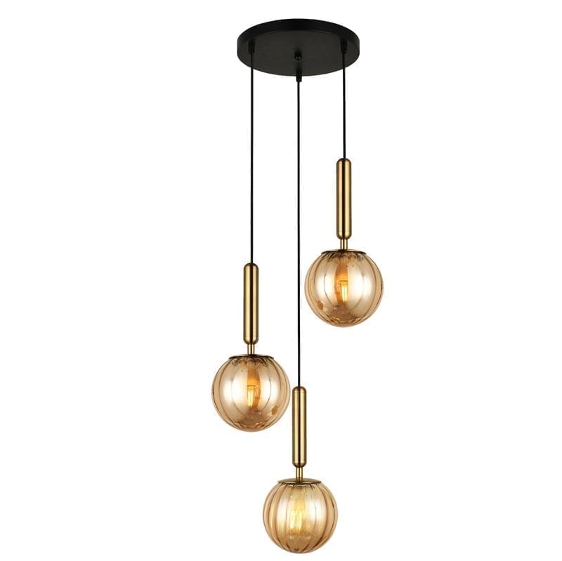 Hanging lamp Ravena 3R Amber