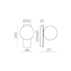 4W Stalinis šviestuvas TANA, 2700K, DIMM, Juodas, S1309