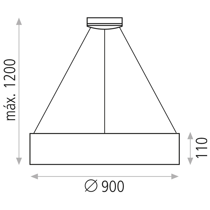 Lubinis šviestuvas Apex 3000K baltas