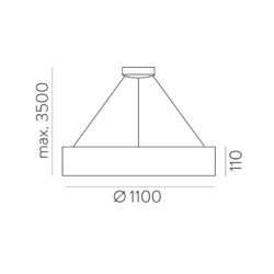 Pastatomas lauko šviestuvas Nutri OFL-22982-L-BK