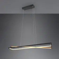 Pakabinamas LED šviestuvas Edge juoda