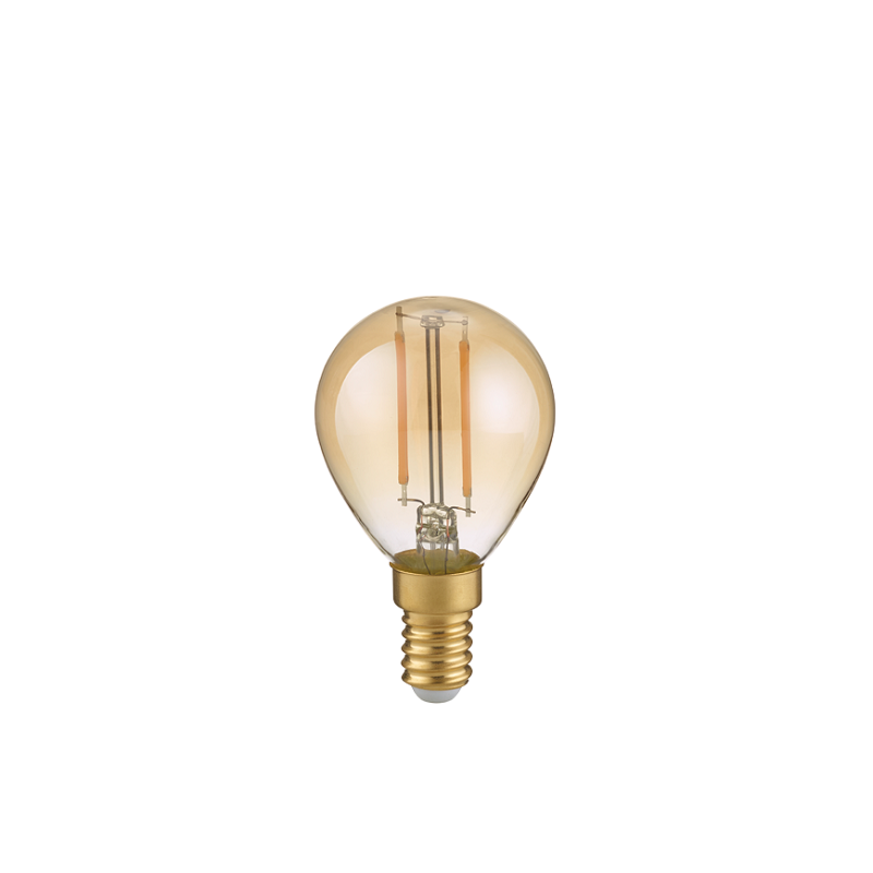 2W E14 2700K LED bulb Tropfen Amber