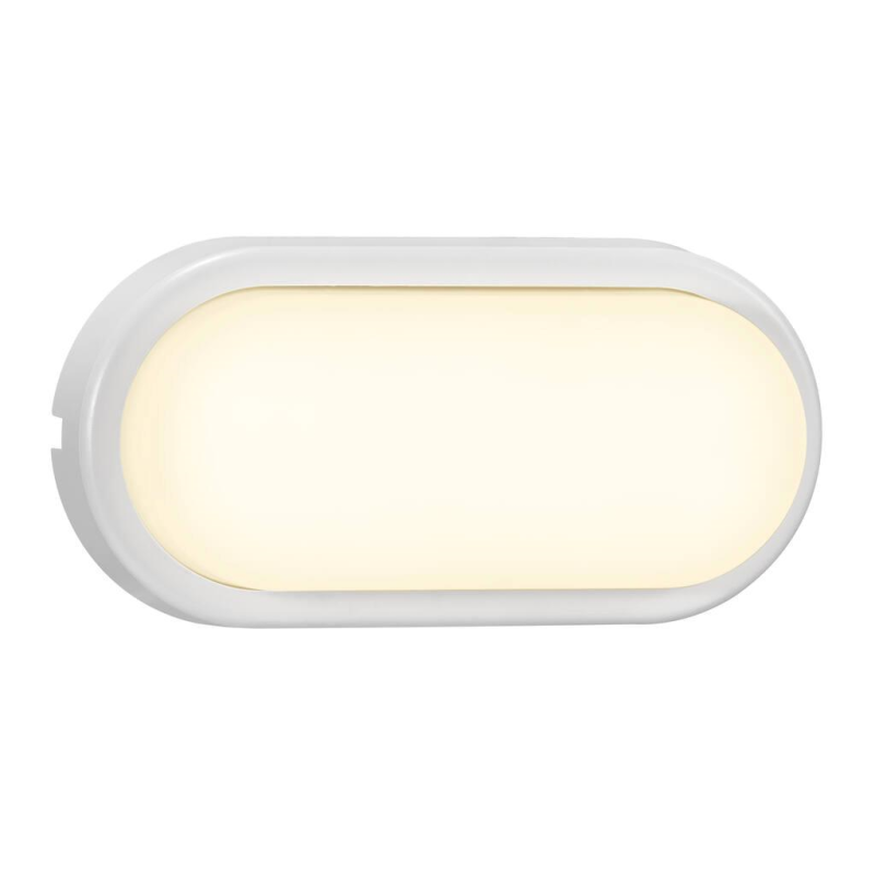 Outdoor wall lamp Cuba Bright Oval White
