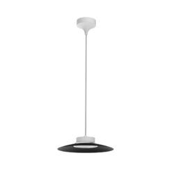 Suspended lamp Carmen 30 white and black