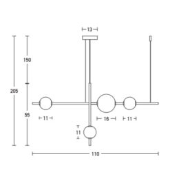 Pakabinamas šviestuvas Libra 60 IN MSE010100220