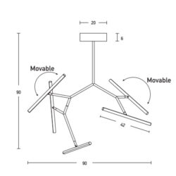 Pakabinamas šviestuvas CONSTELATION MSE1501100124