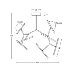 Pakabinamas šviestuvas Elena P0537D Dimm