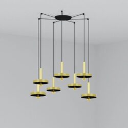 Hanging lamp Whizz 7 gold