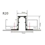 48V Priglaistoma magnetinė sistema R20 2m Juoda - Image 2