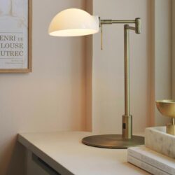 Table lamp Copenhagen aged brass