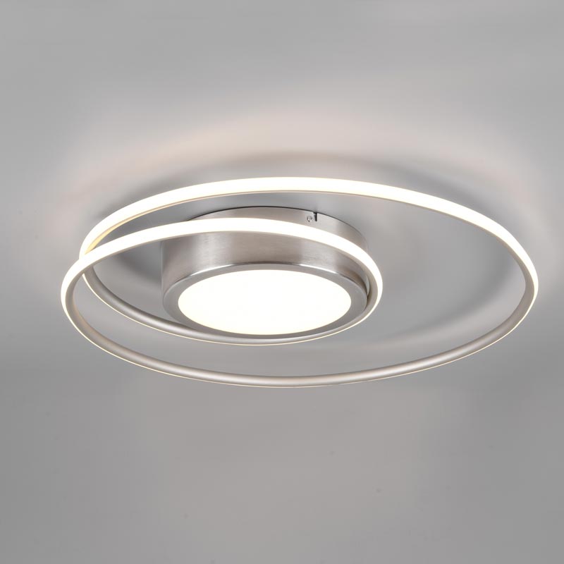 LED ceiling lamp Yava nickel