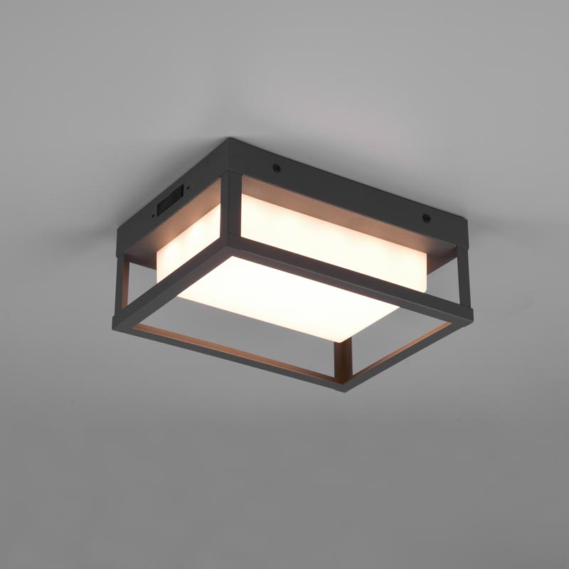 LED wall lamp Witham rectangular
