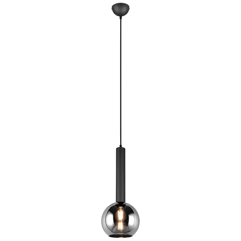 Hanging lamp Clayton 1 matte black