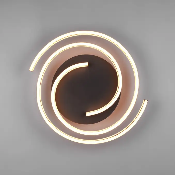 Lubinis LED šviestuvas Caya braižytas aliuminis