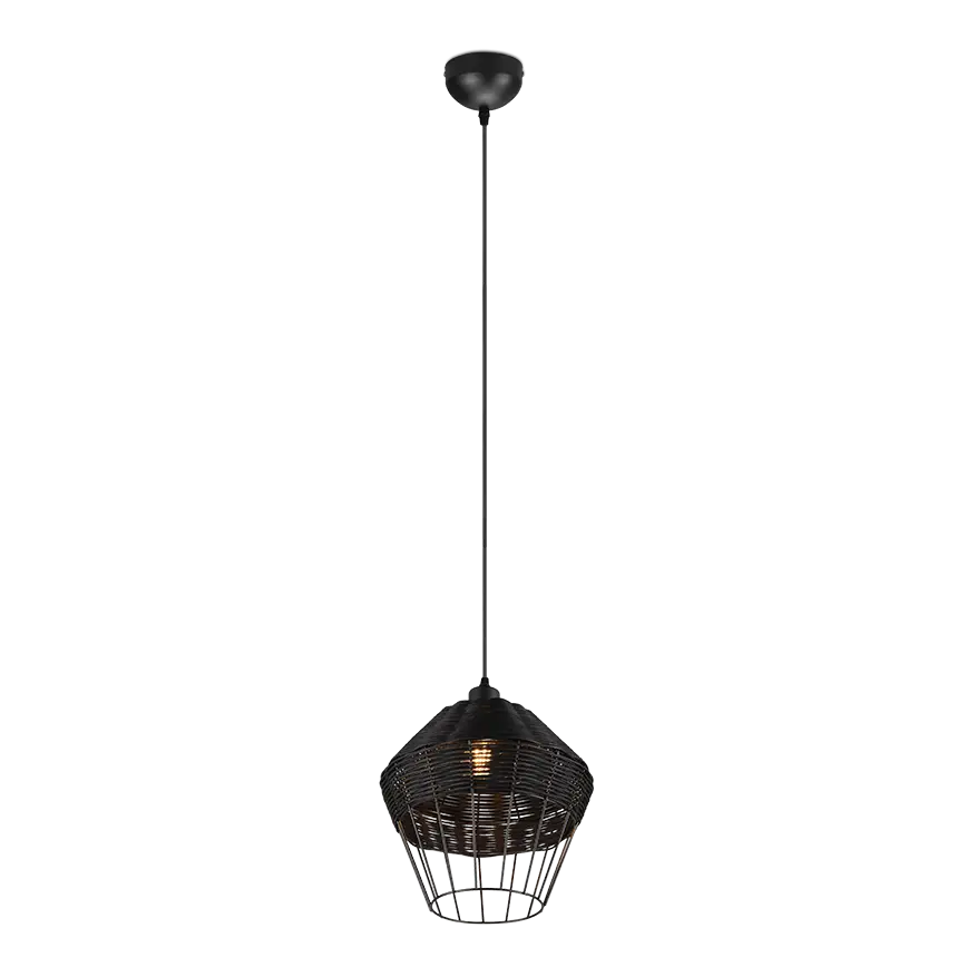 Hanging lamp Borka ⌀30 black