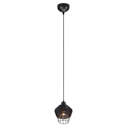Hanging lamp Borka ⌀17 black