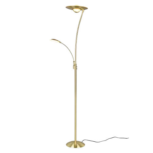 Floor standing LED lamp Granby matt brass