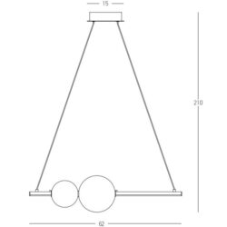 Pakabinamas LED šviestuvas 22235 Dimm