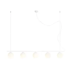 Pakabinamas šviestuvas Beryl Glass 5 baltas