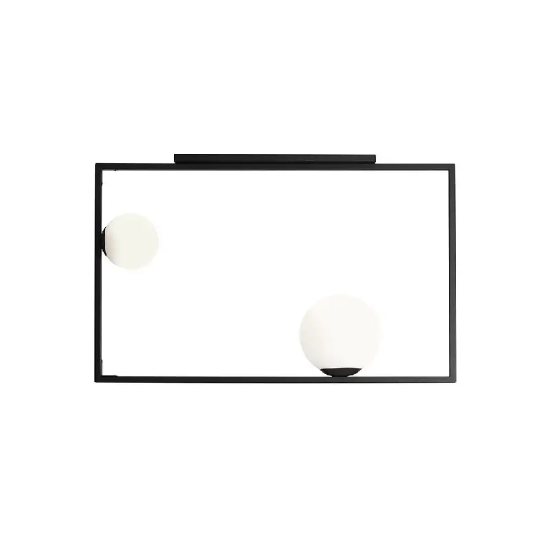 Ceiling lamp Frame 2 black horizontal