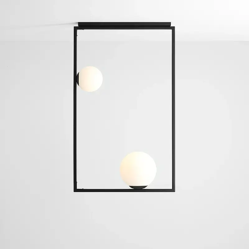 Lubinis šviestuvas Frame 2 juodas vertikalus