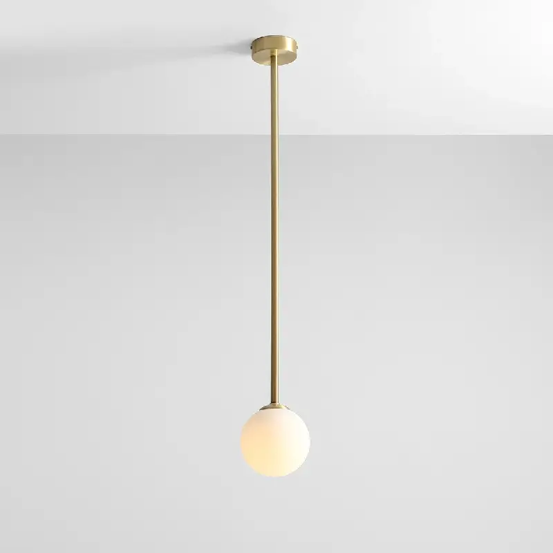 Ceiling lamp Pinne Long in brass color