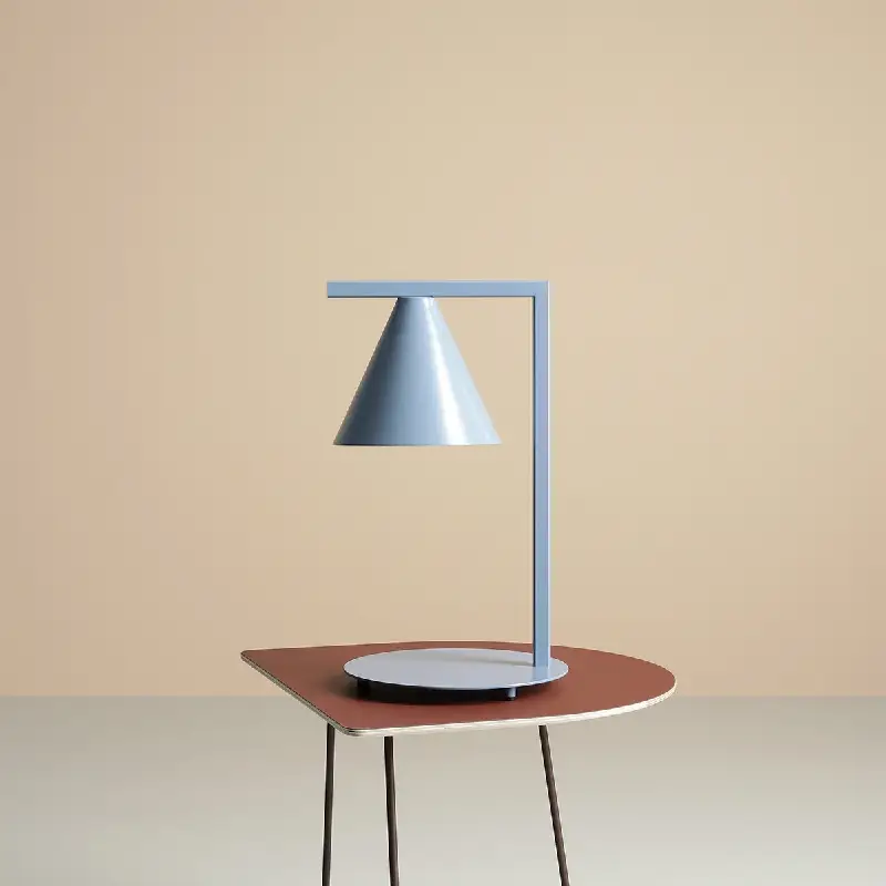 Table lamp Form dust blue color