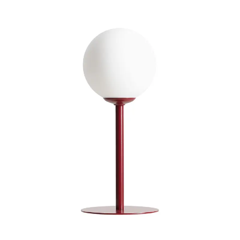 Table lamp Pinne red wine color