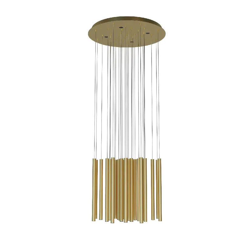 Hanging LED lamp Organic Gold Dimm P0476D