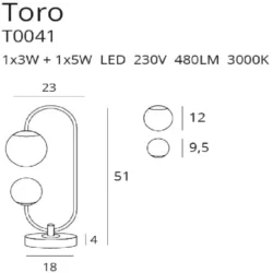 Stalinis šviestuvas TORO T0041
