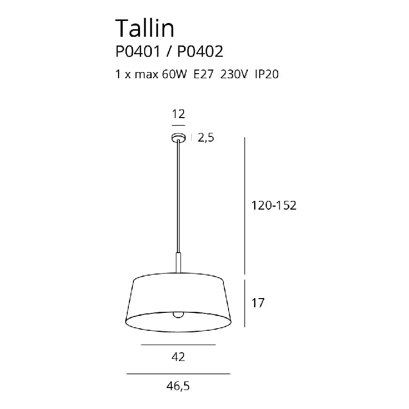 Hanging lamp Tallinn