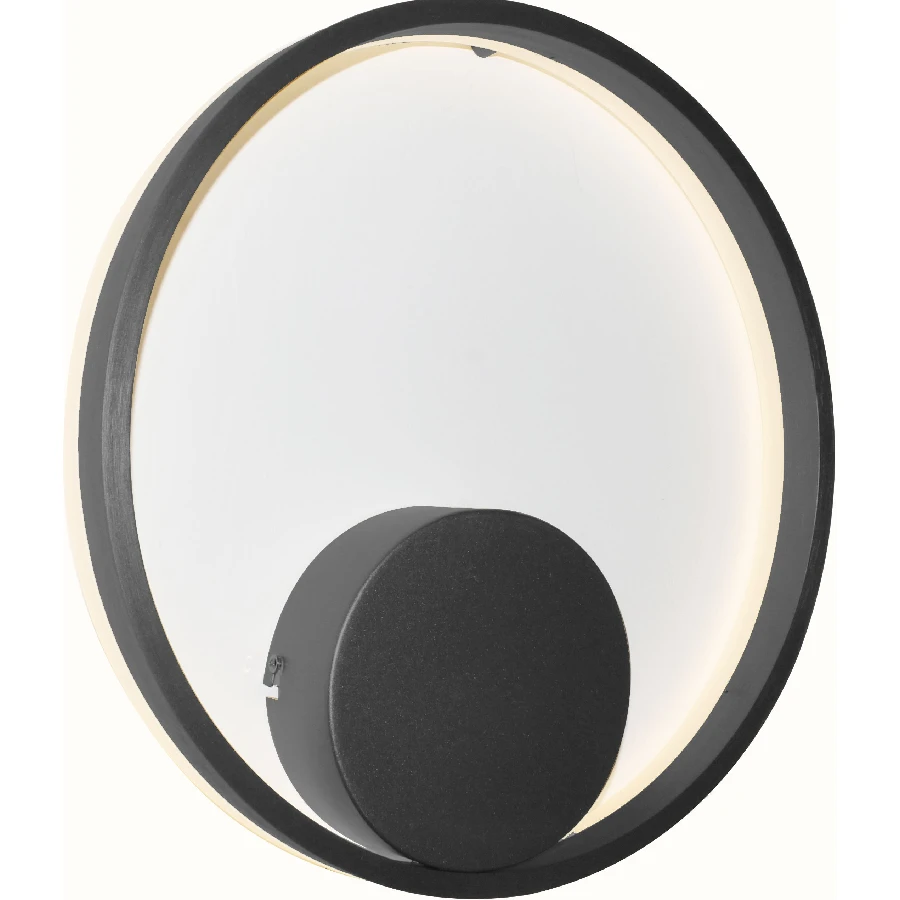 Wall lamp Halo 40 Black