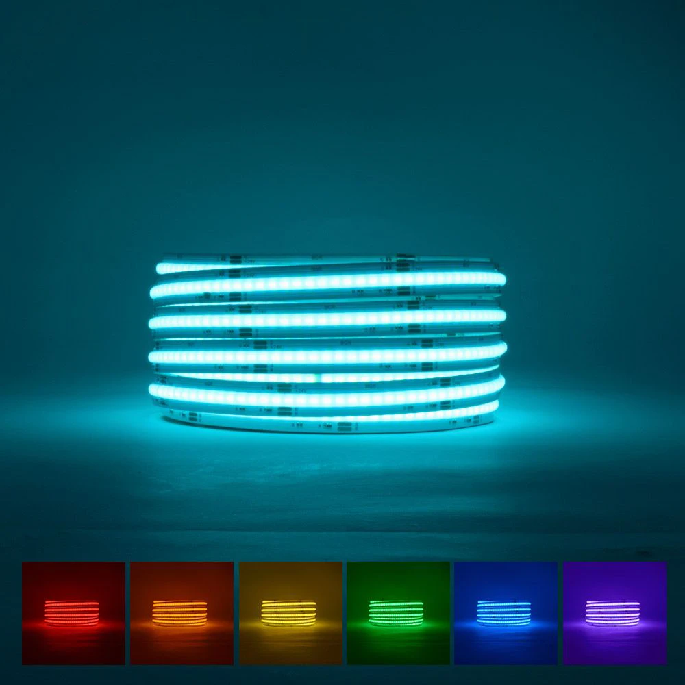 15W 24V COB480 LED strip Lemlux IP67, RGB 1m