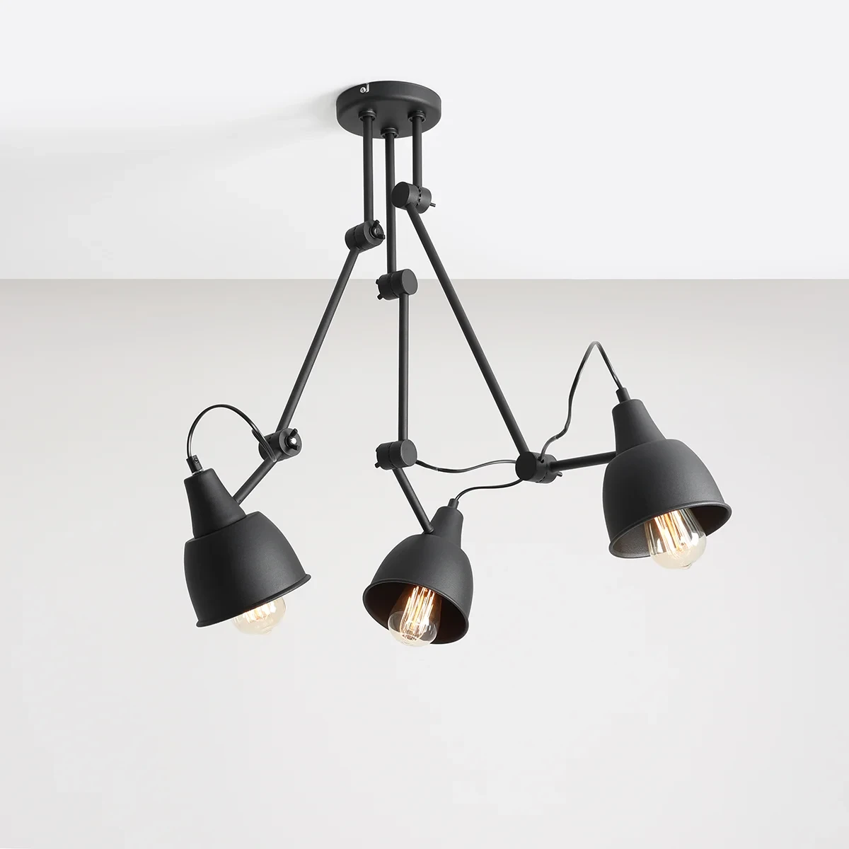 Hanging lamp Aida 3 black